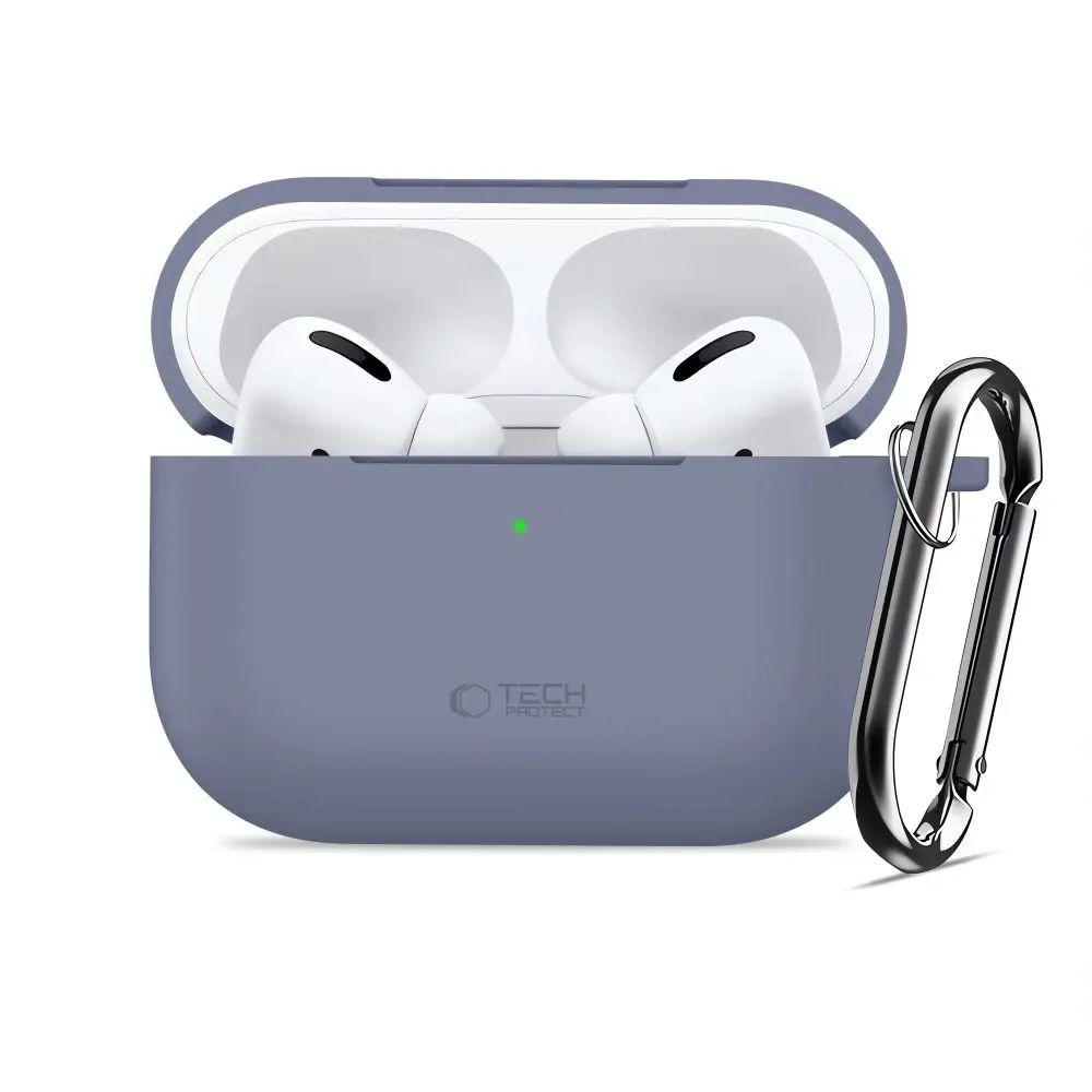 Tech-Protect Silikonové pouzdro, Apple AirPods Pro 3, světle modré