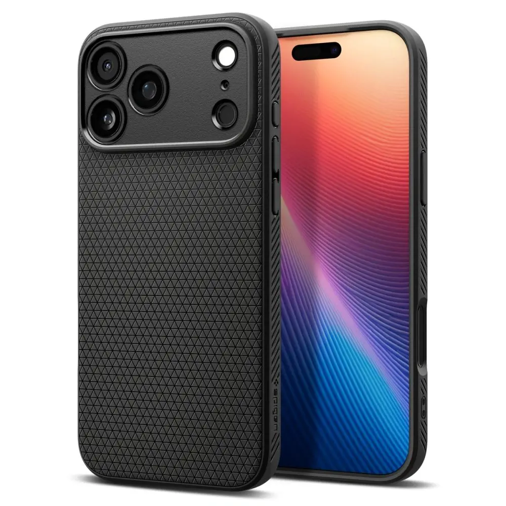 Spigen Liquid Air kryt iPhone 17 Pro Max matte black