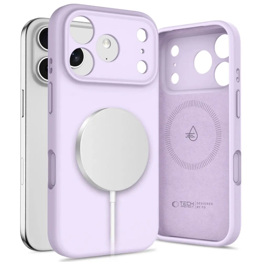 Tech-Protect Silicone MagSafe, iPhone 17 Pro, fialový
