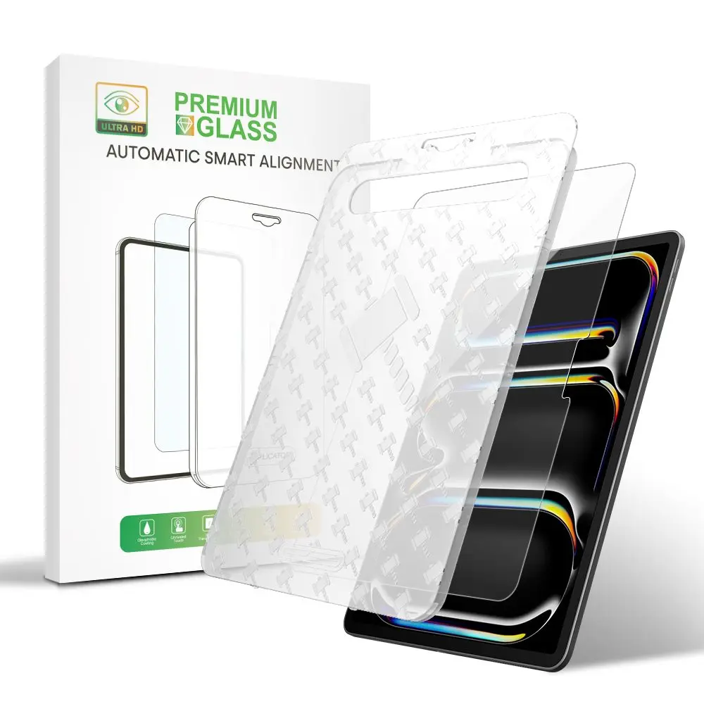 Sada 2 Tvrzených skel na tablet s aplikátorem, iPad 10.2 2019 / 2020 / 2021 (iPad 7 / 8 / 9), iPad 10.5 (2018), iPad Air 3 10.5 (2019)