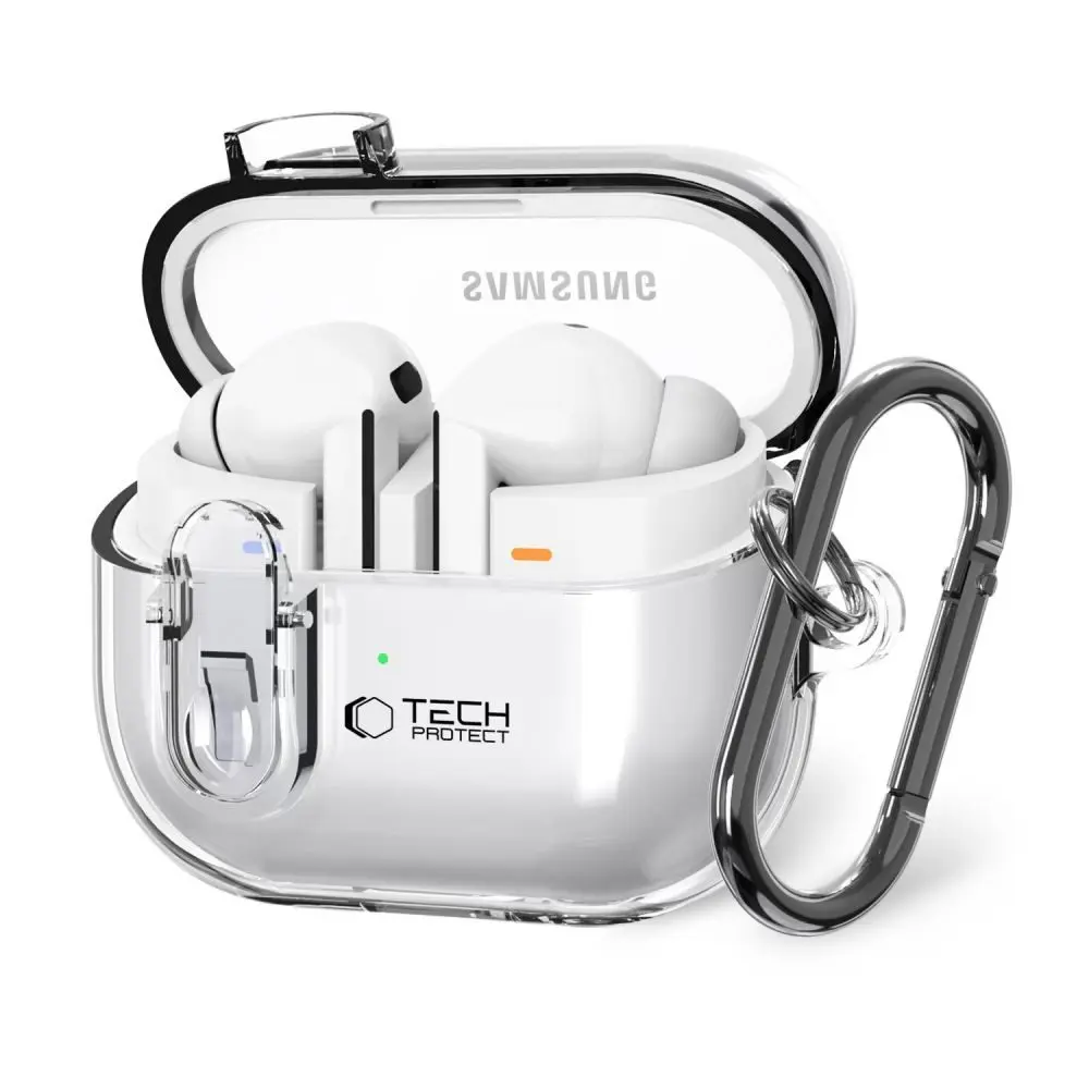 Tech-Protect FlexAir pouzdro, Samsung Galaxy Buds 3 / 3 Pro, průhledné