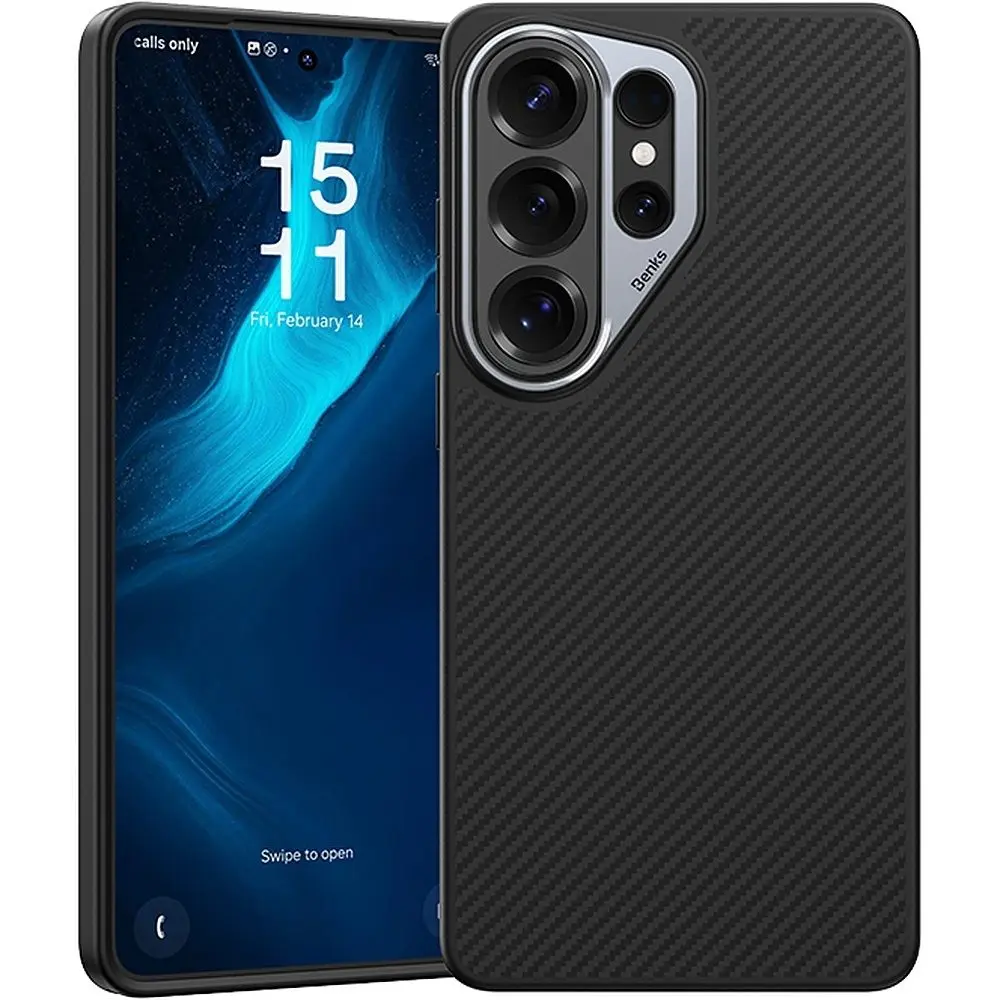 Kevlarový kryt Benks Magnetic Armor Pro Metal Frame 600D pro Samsung Galaxy S26 Ultra černý