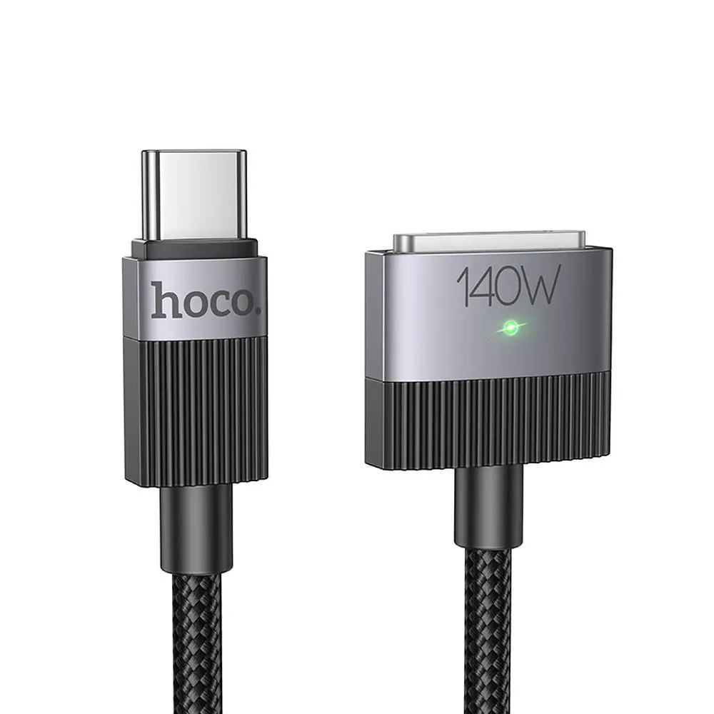 Hoco magnetický kabel USB-C - Mag3 U141, 5A 140 W, 1,8 m, černý