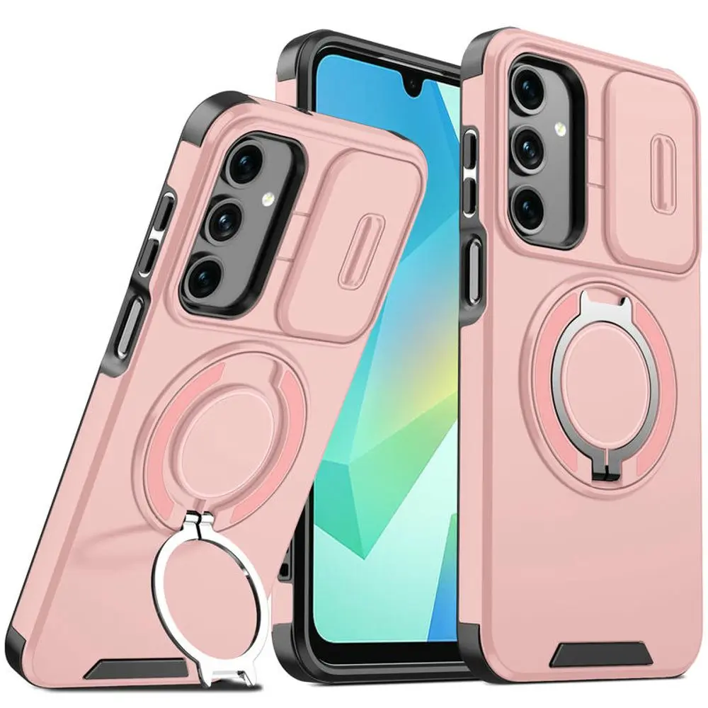 Camslide Stand obal, Samsung Galaxy A17, růžový