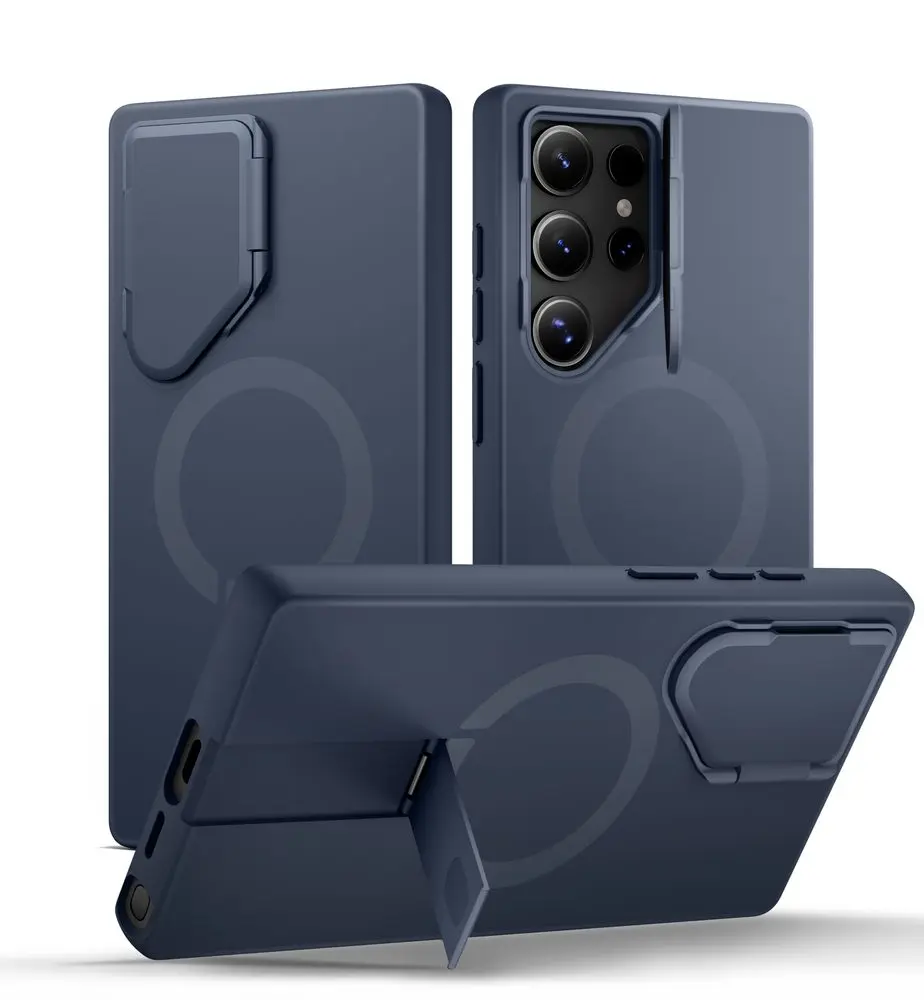 Suritch MagSafe Kickstand Camprotector obal Samsung Galaxy S24 Ultra, modrý