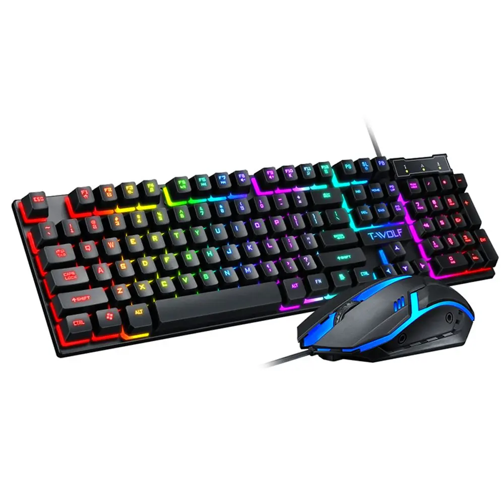 Herní set T-WOLF TF200, RGB klávesnice + podsvícená myš