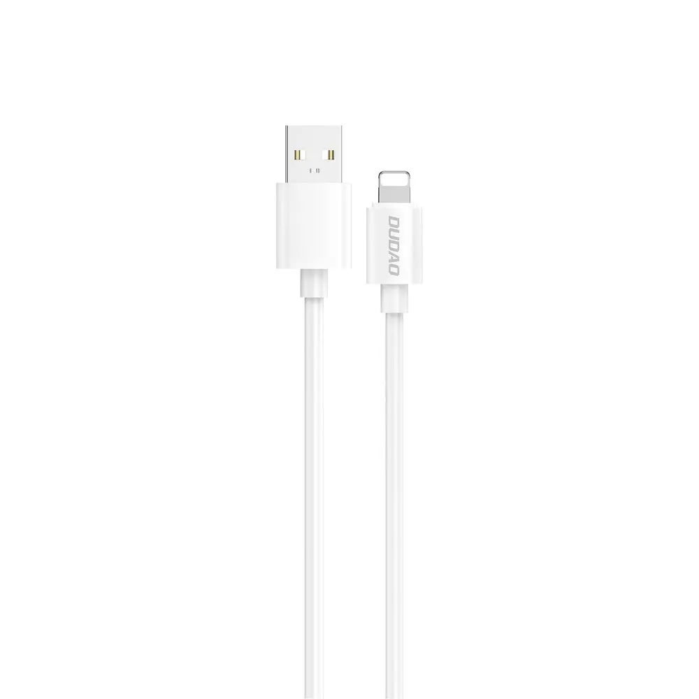 Dudao L4L kabel USB-A - Lightning, 2,1A, 2 m, bílý