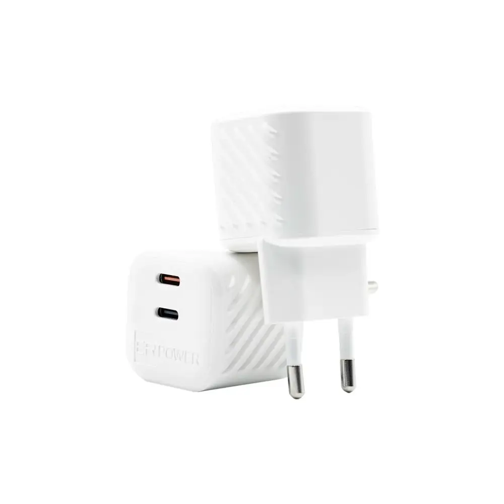 ER POWER Mini nabíječka 2x USB-C, 65W, GaN
