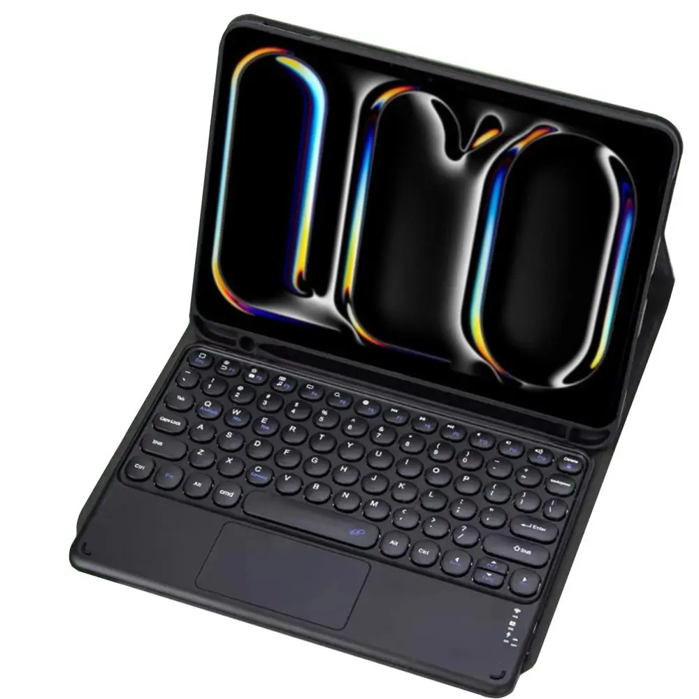 Pouzdro s Bluetooth klávesnicí pro iPad Pro 13 2024 / 2025, černé