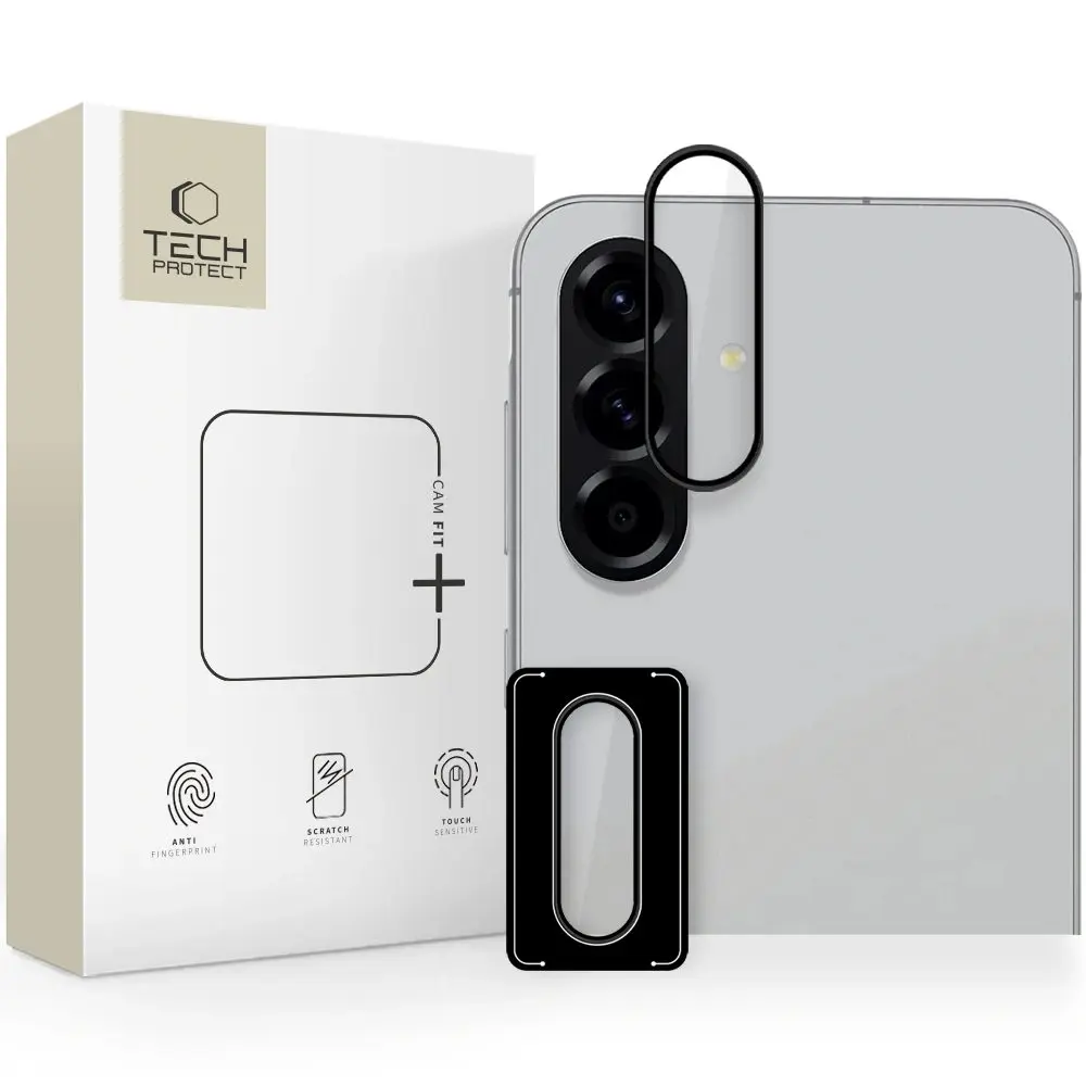 Tech-Protect Camring Pro+, sklíčko pro čočku fotoaparátu, Samsung Galaxy A36 / A56 5G, černé