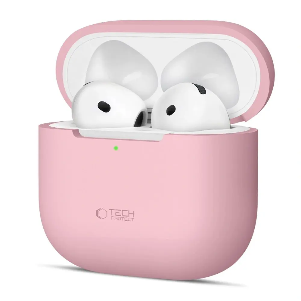 Tech-Protect Silikonové pouzdro, Apple AirPods 4, růžové