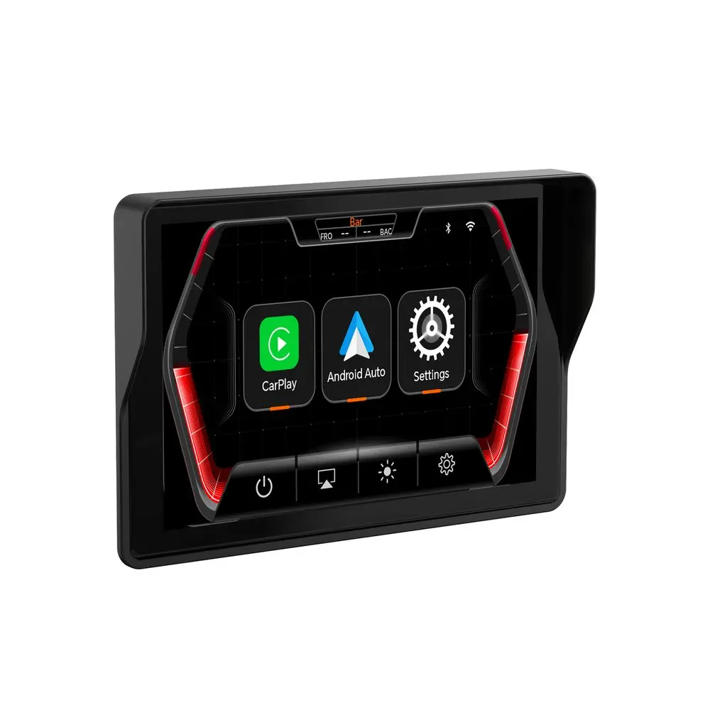 Motocyklový 5" CarPlay displej s bezdrátovým Apple CarPlay a Android Auto