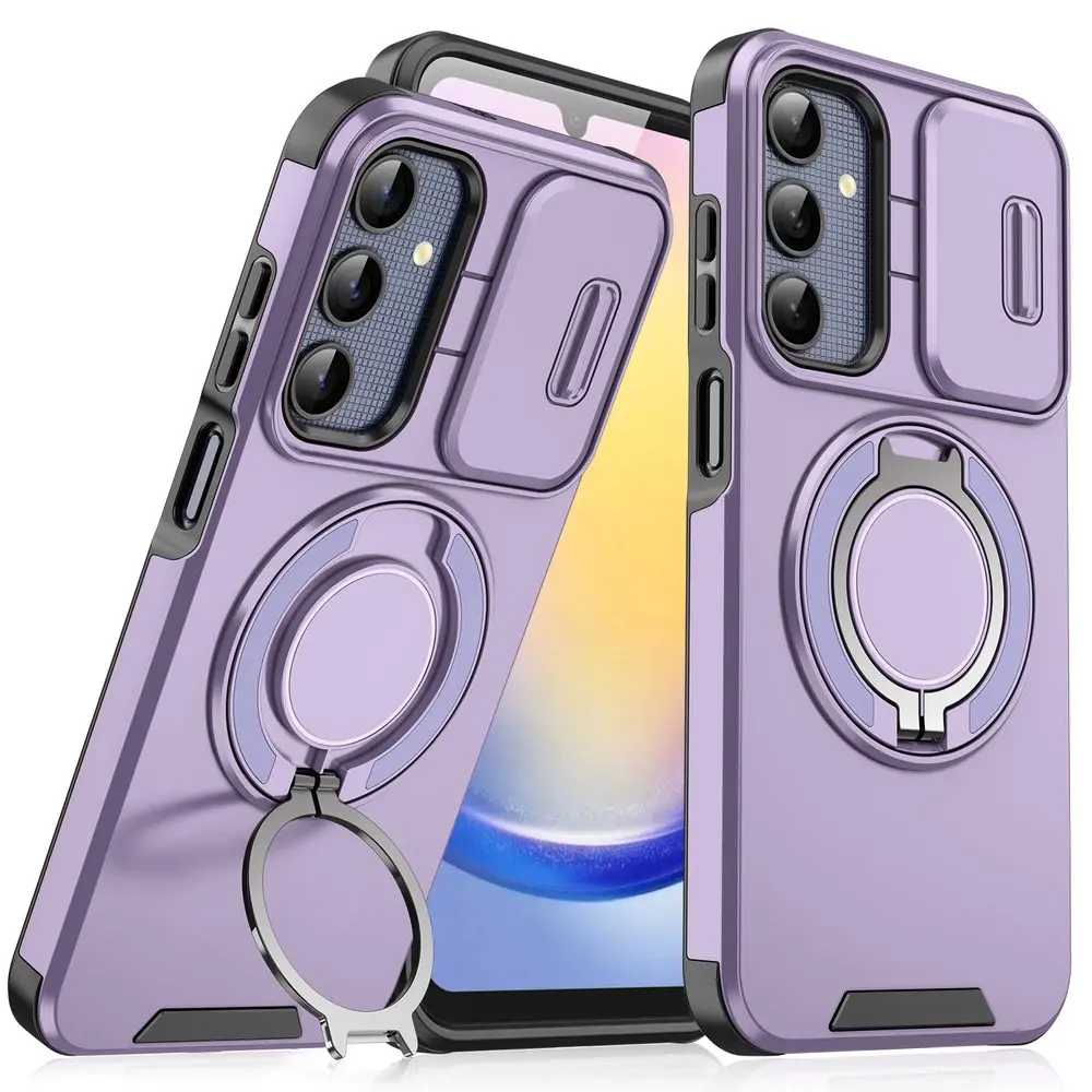 Camslide Stand obal, Samsung Galaxy A25, fialový