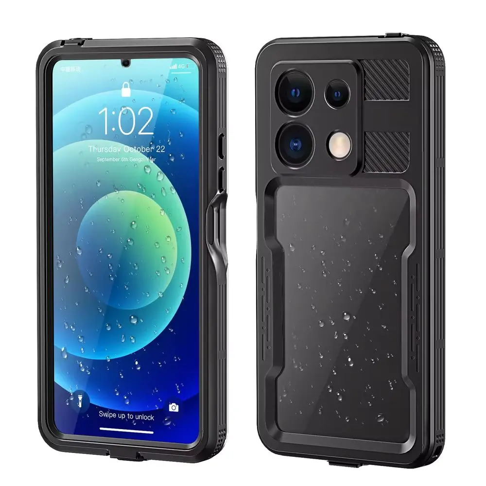 ShellBox IP68 obal, Xiaomi Redmi Note 13 5G, černý