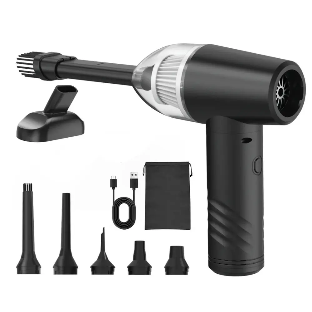 Air Duster bezdrátový 3v1 ruční vysavač a vzduchový dmychadlo pro auto i domácnost