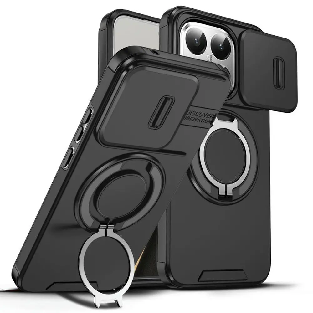 Camslide Stand obal, Xiaomi 15T, černý