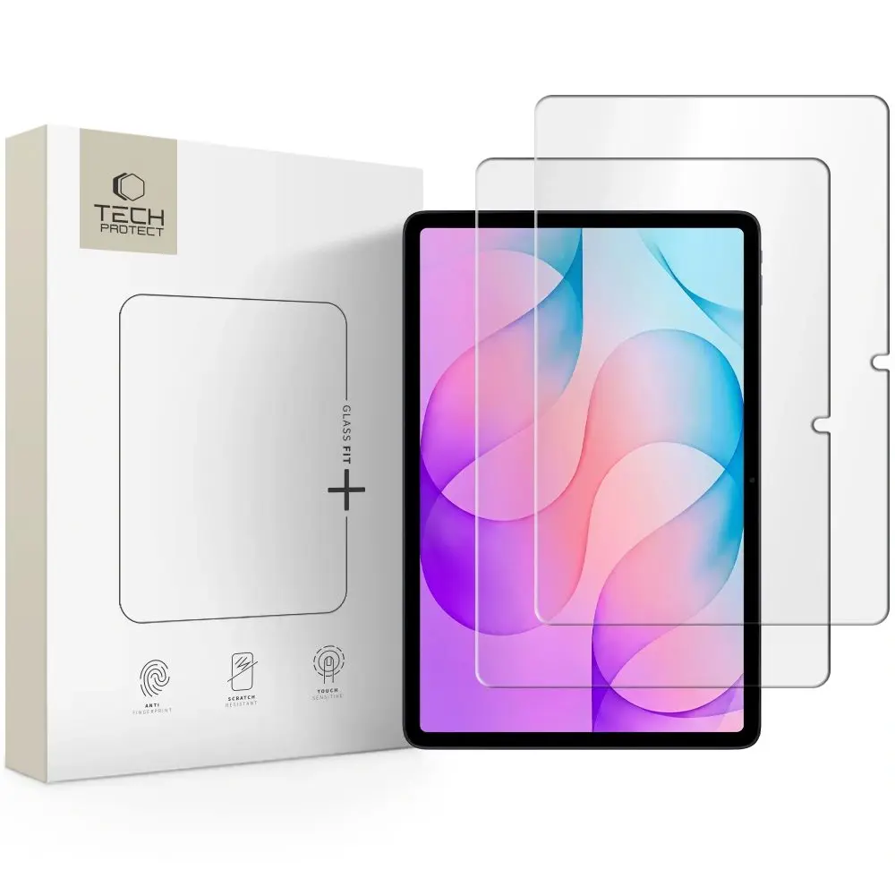 Tech-Protect Tvrzené sklo Glass Fit+, Samsung Galaxy Tab S12 Plus 12.4 X840 / X846B, 2 kusy