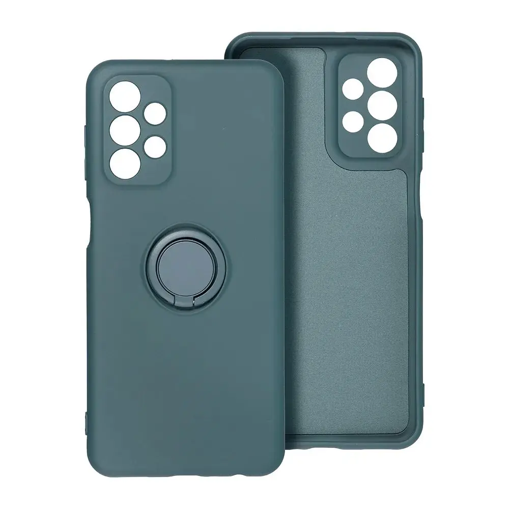 Silicone Ring obal, Samsung Galaxy A36 5G, zelený