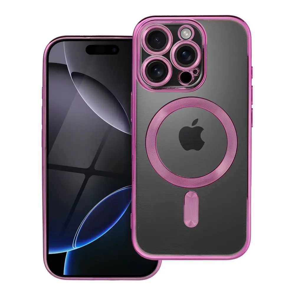 Electro Mag Cover s MagSafe, iPhone 16 Pro, růžové