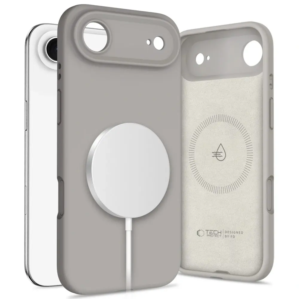 Tech-Protect Silicone MagSafe, iPhone Air, šedý