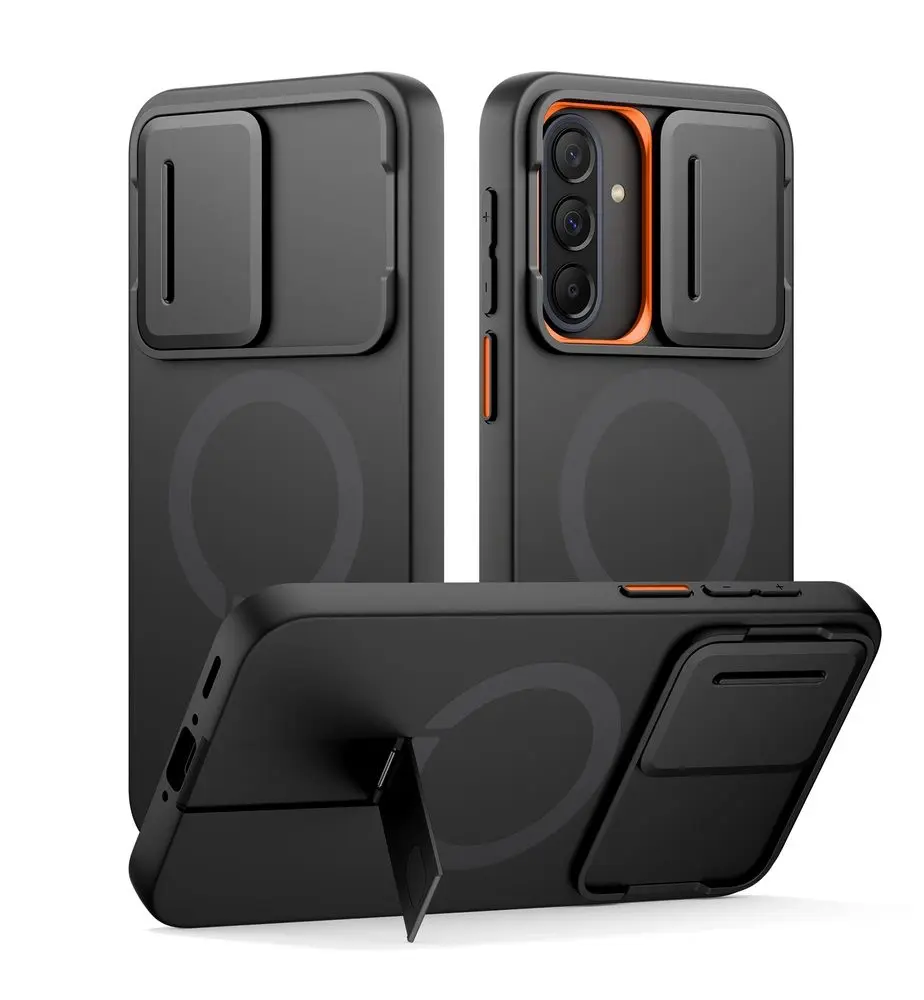 Suritch MagSafe Kickstand Camprotector obal Samsung Galaxy A37 / A36, černý
