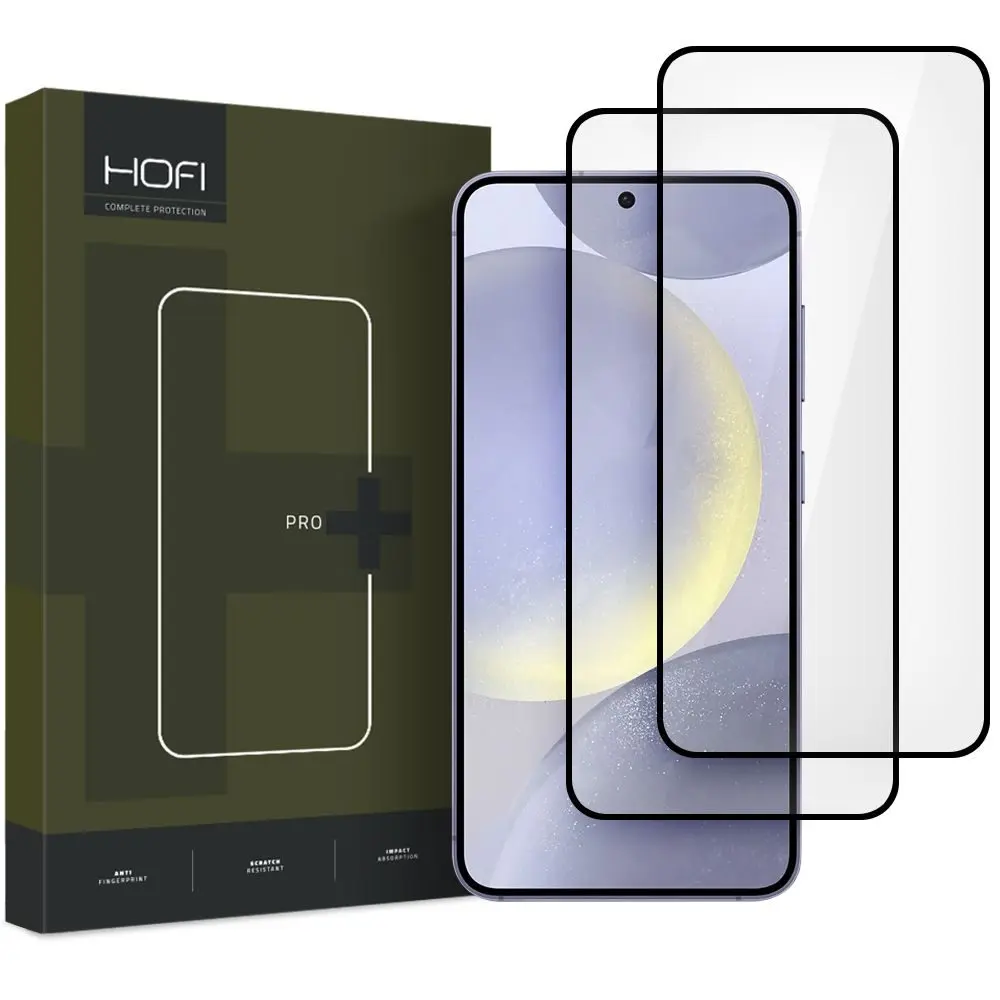 Hofi Pro+ Tvrzené sklo, Samsung Galaxy S25, 2 kusy, černé