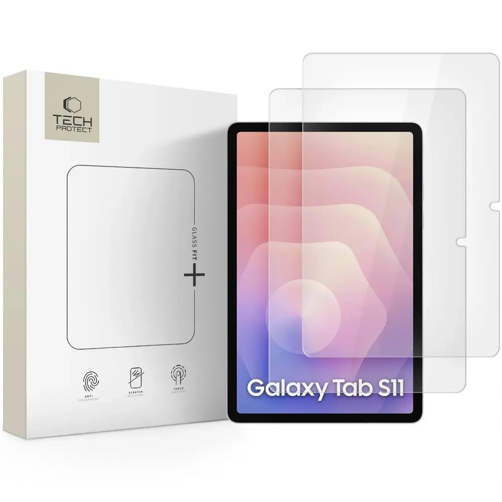 Tech-Protect Tvrzené sklo Glass Fit+, Galaxy Tab S11 11.0, 2 kusy