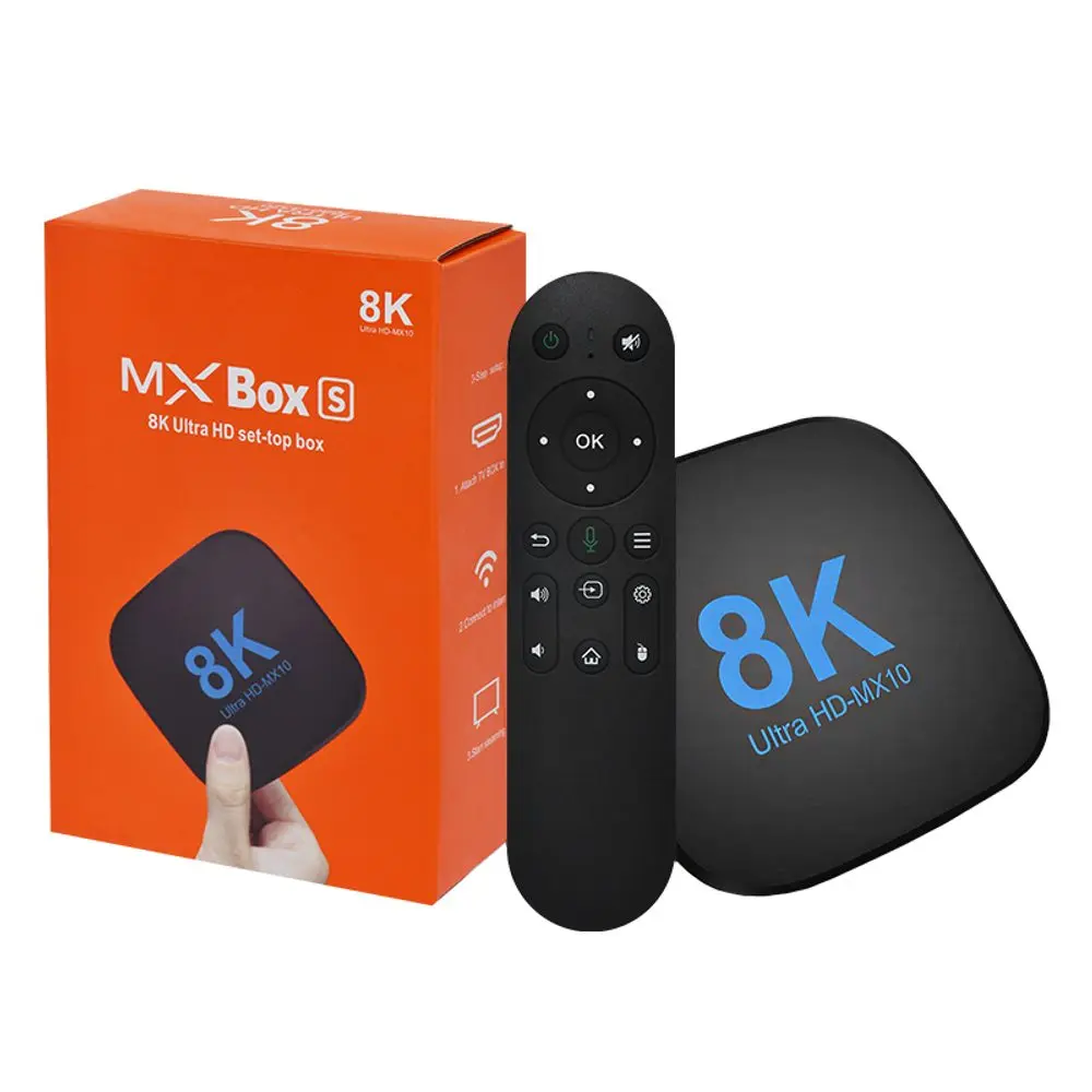 MX10 8K Smart TV Box s Android 14 (2 GB RAM / 16 GB)