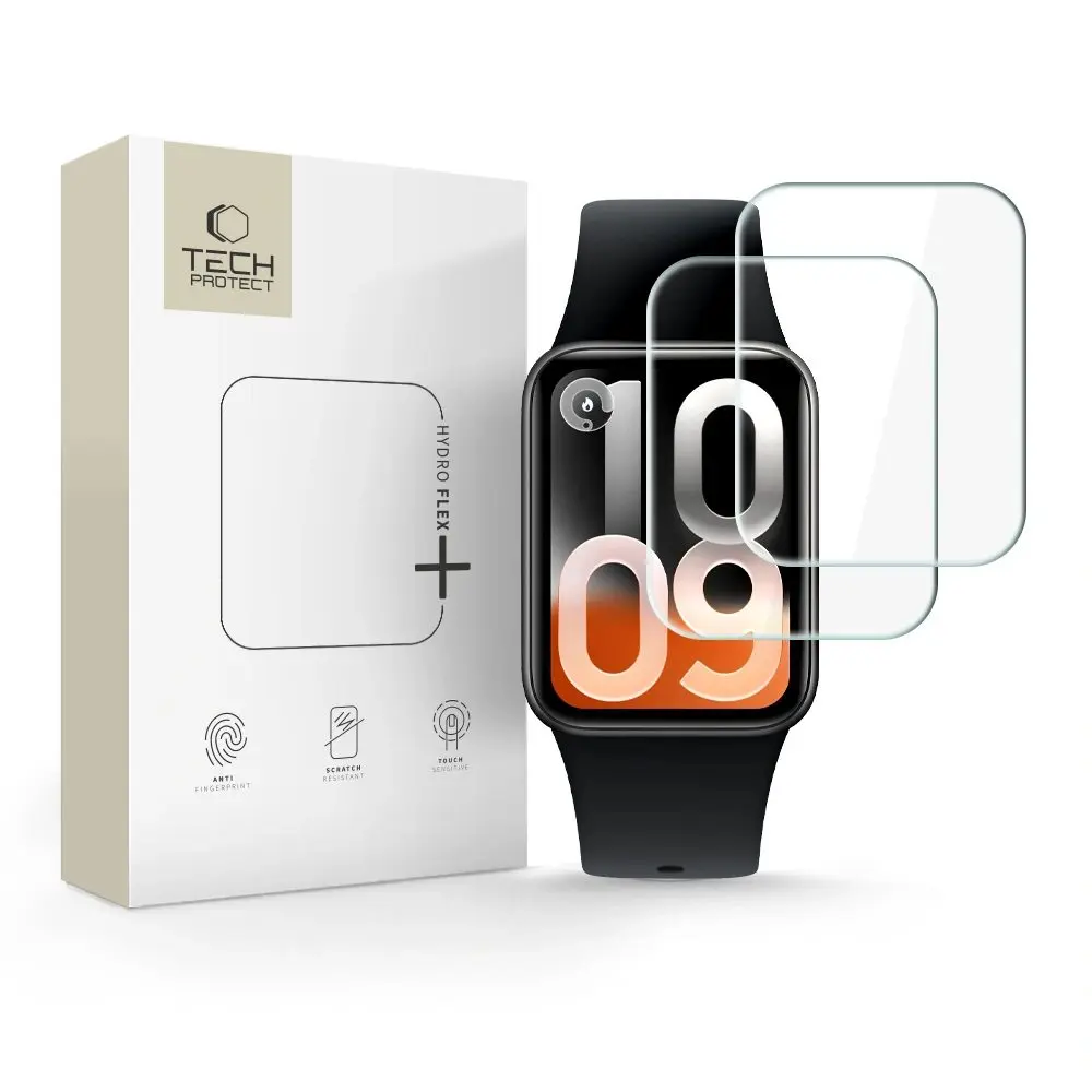 Tech-Protect Hydro Flex+, Hydrogelová fólie, Xiaomi Smart Band 10 Pro, 2 kusy