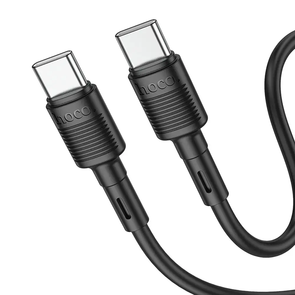 Hoco X83 kabel USB-C - USB-C, PD 3A 60W, 1 m, černý
