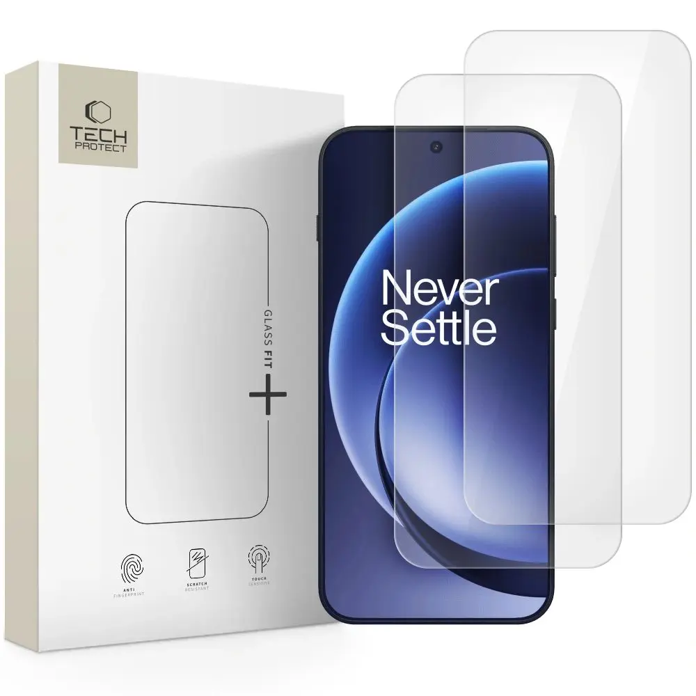 Tech-Protect Tvrzené sklo Fit+ OnePlus 15, průhledné, 2 kusy