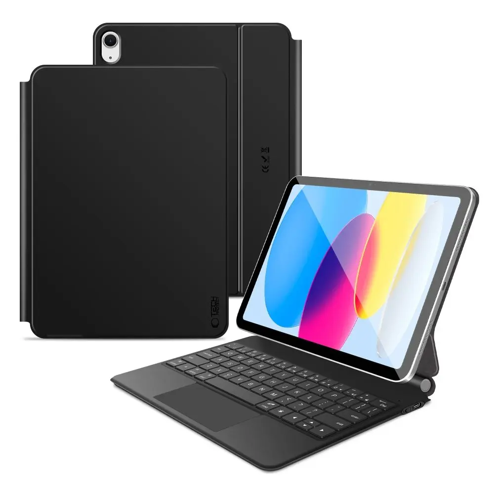 Tech-Protect Magnetické pouzdro s klávesnicí, Apple iPad 10.9” 10 / 2022 / 11” 11 / 2025, černé