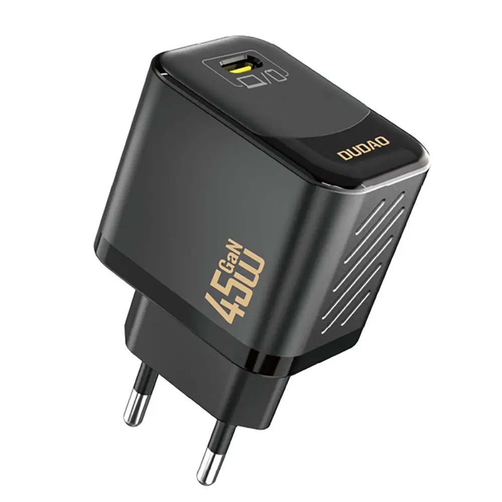 Dudao A28 nabíječka USB-C, 45W, GaN, černá