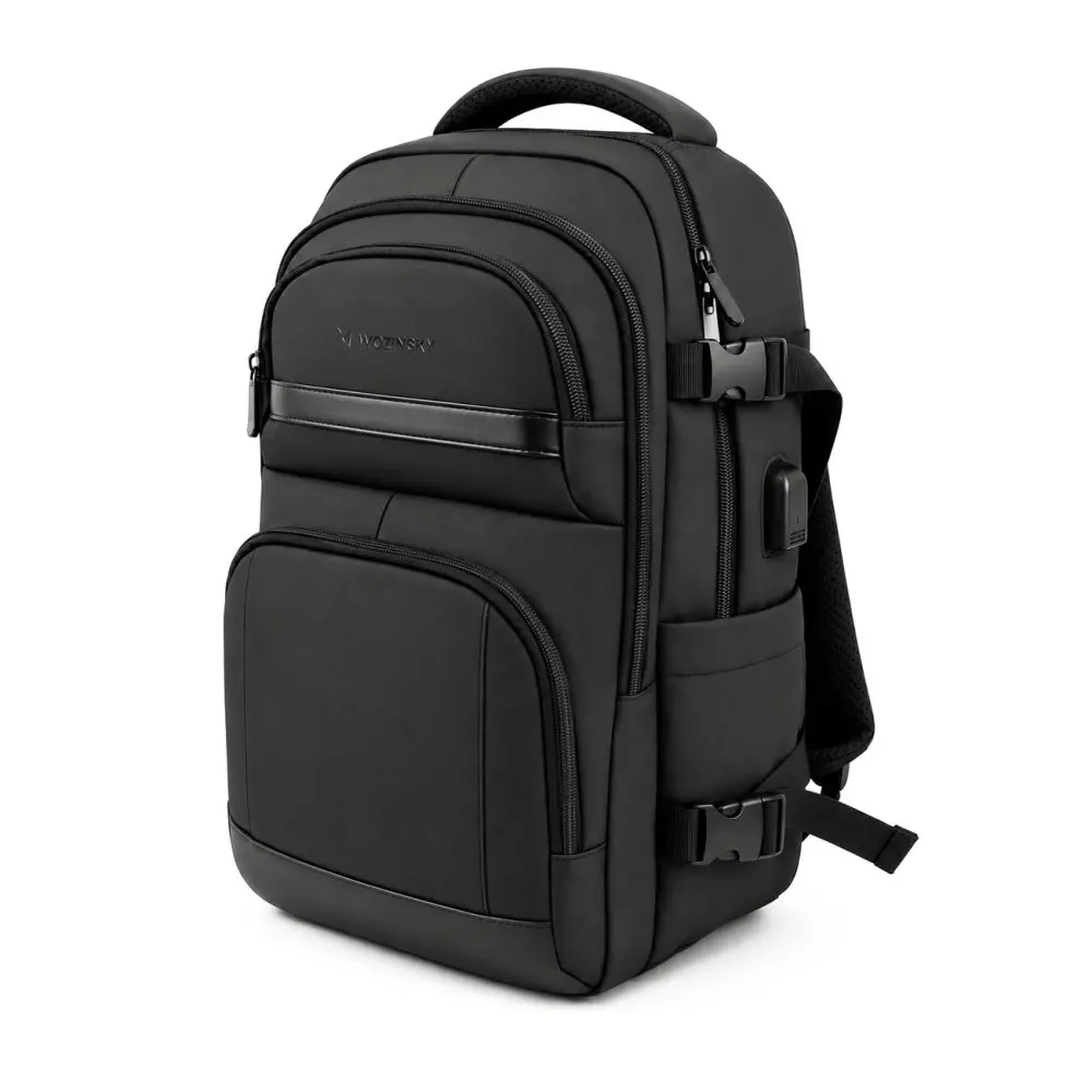 Wozinsky WPW-20L Cestovní batoh s přihrádkou na notebook do 15", 40 × 20 × 25 cm, černý
