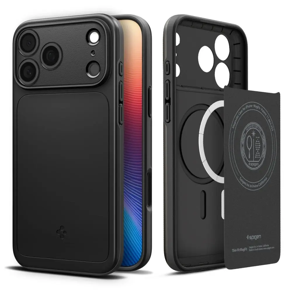 Spigen Thin Fit MagSafe iPhone 17 Pro černá