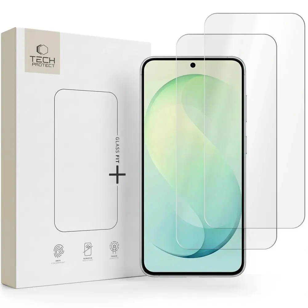 Tech-Protect Tvrzené sklo Fit+ Samsung Galaxy S26 FE, průhledné, 2 kusy