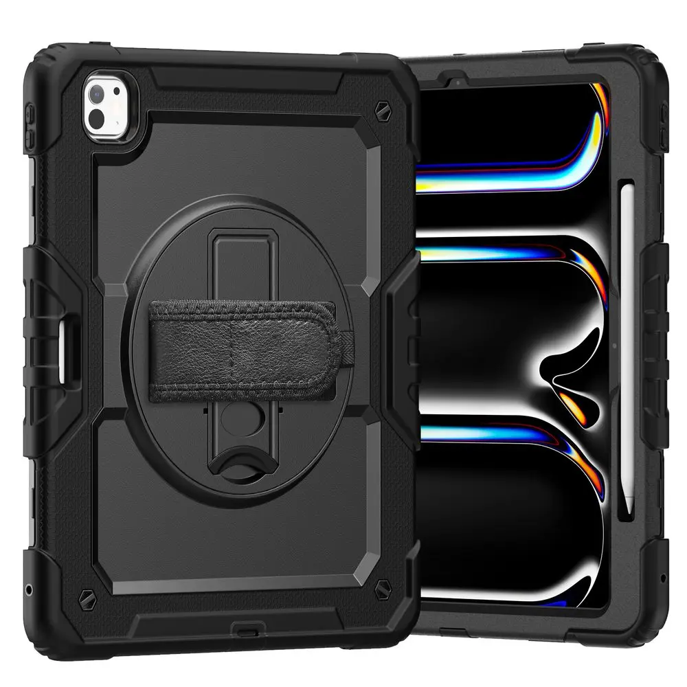 JP Solid360 obal na tablet, iPad Pro 13 2024 / 2025, černý
