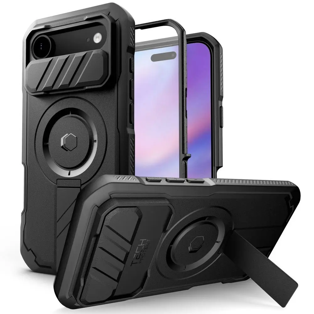 Tech-Protect Kevlar MagSafe pouzdro, iPhone Air, černé