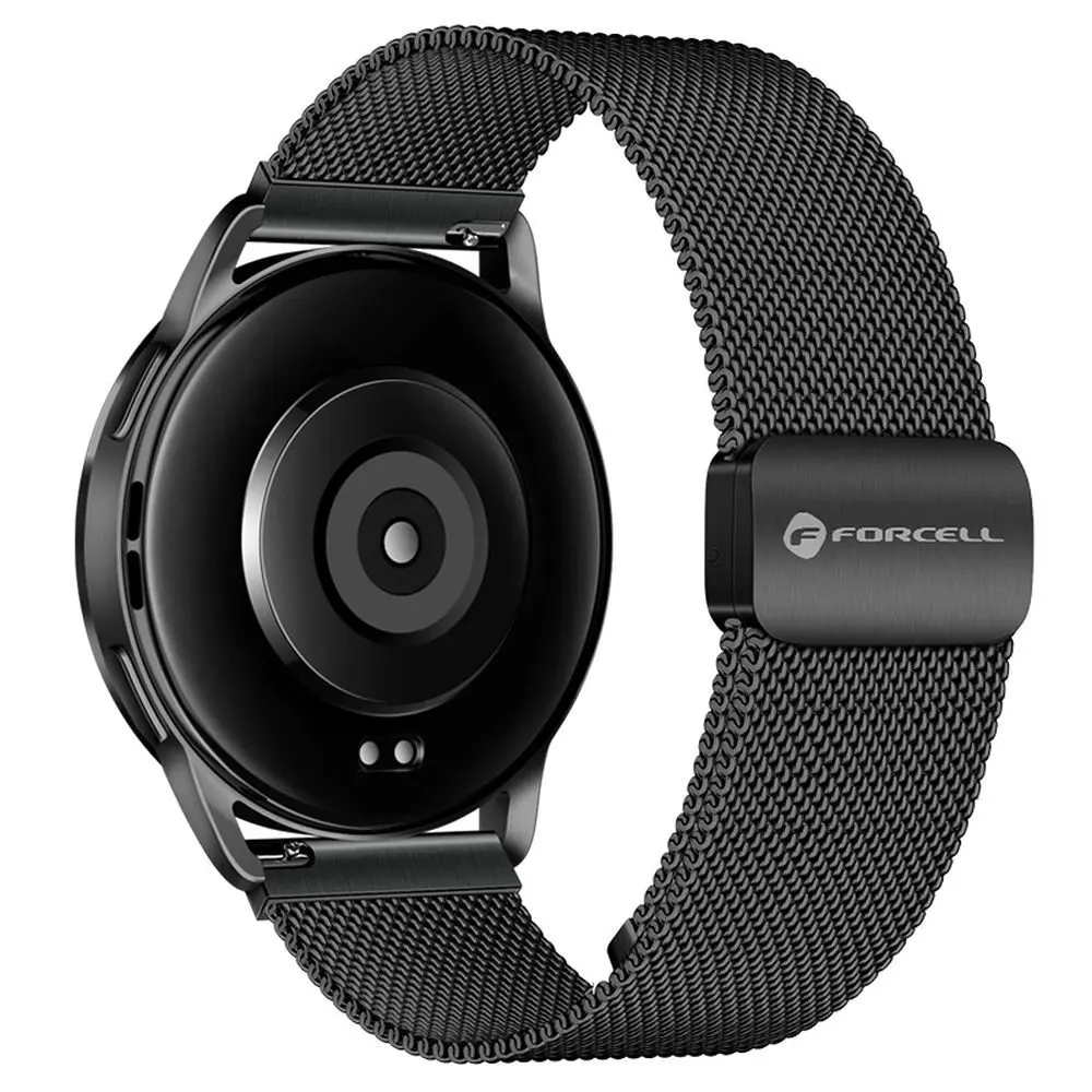 F-Design FS11 Ocelový řemínek pro hodinky Samsung Watch 20 mm, černý
