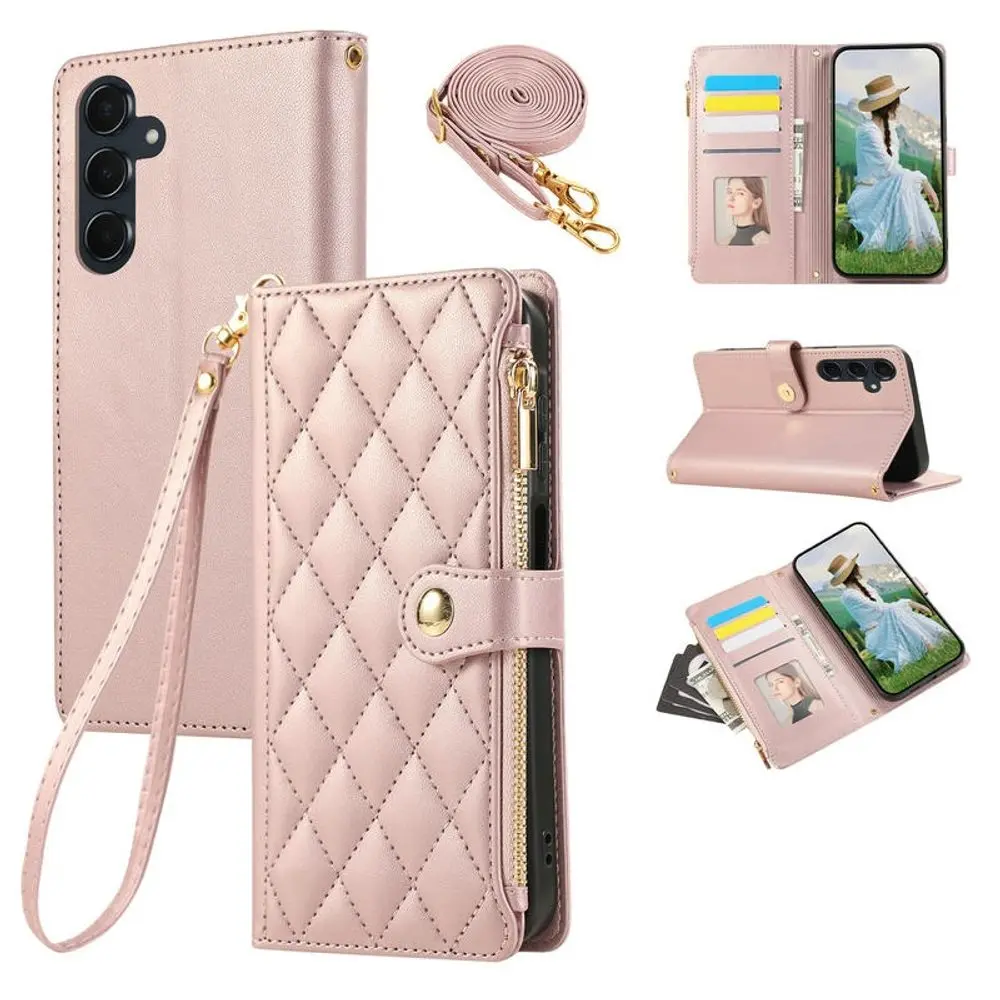 Glamour pouzdro, Samsung Galaxy S24 Plus / S25 Plus, růžové