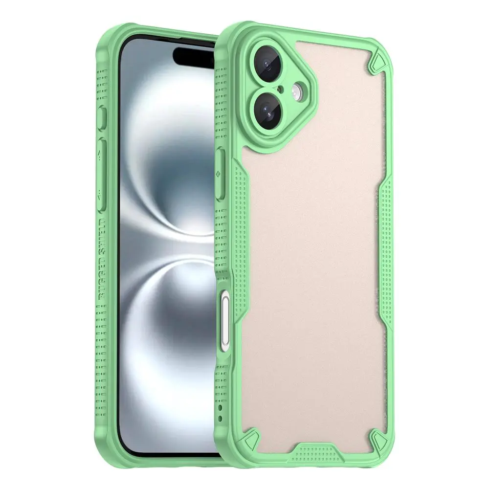 ArmorShield Hybrid Case, iPhone 16 Plus, zelený