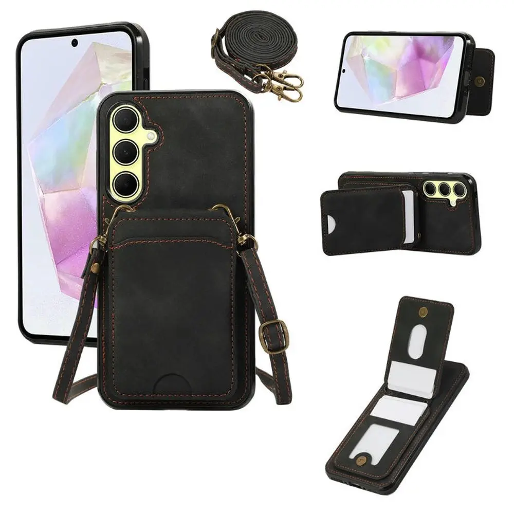 Crossbody obal, Samsung Galaxy A26 5G / A17 / A18, černý