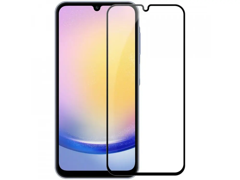 Colorful 5D Full Glue Tempered Glass - for Samsung Galaxy A24 5G / A25 5G black, 598187