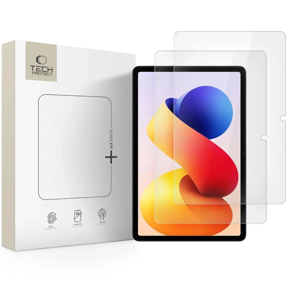 Tech-Protect Tvrzené sklo Glass Fit+, Xiaomi Redmi Pad Pro / 2 Pro 12.1, 2 kusy