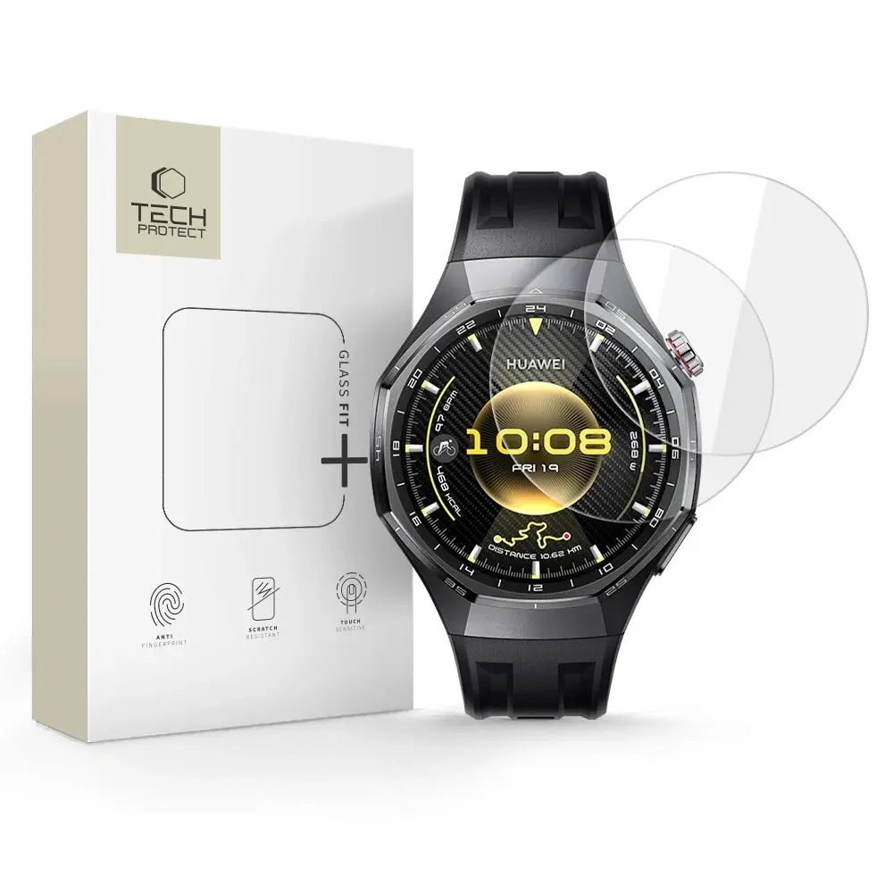 Tech-Protect Tvrzené sklo Glass Fit+, Huawei Watch GT 6 Pro (46 mm), 2 kusy