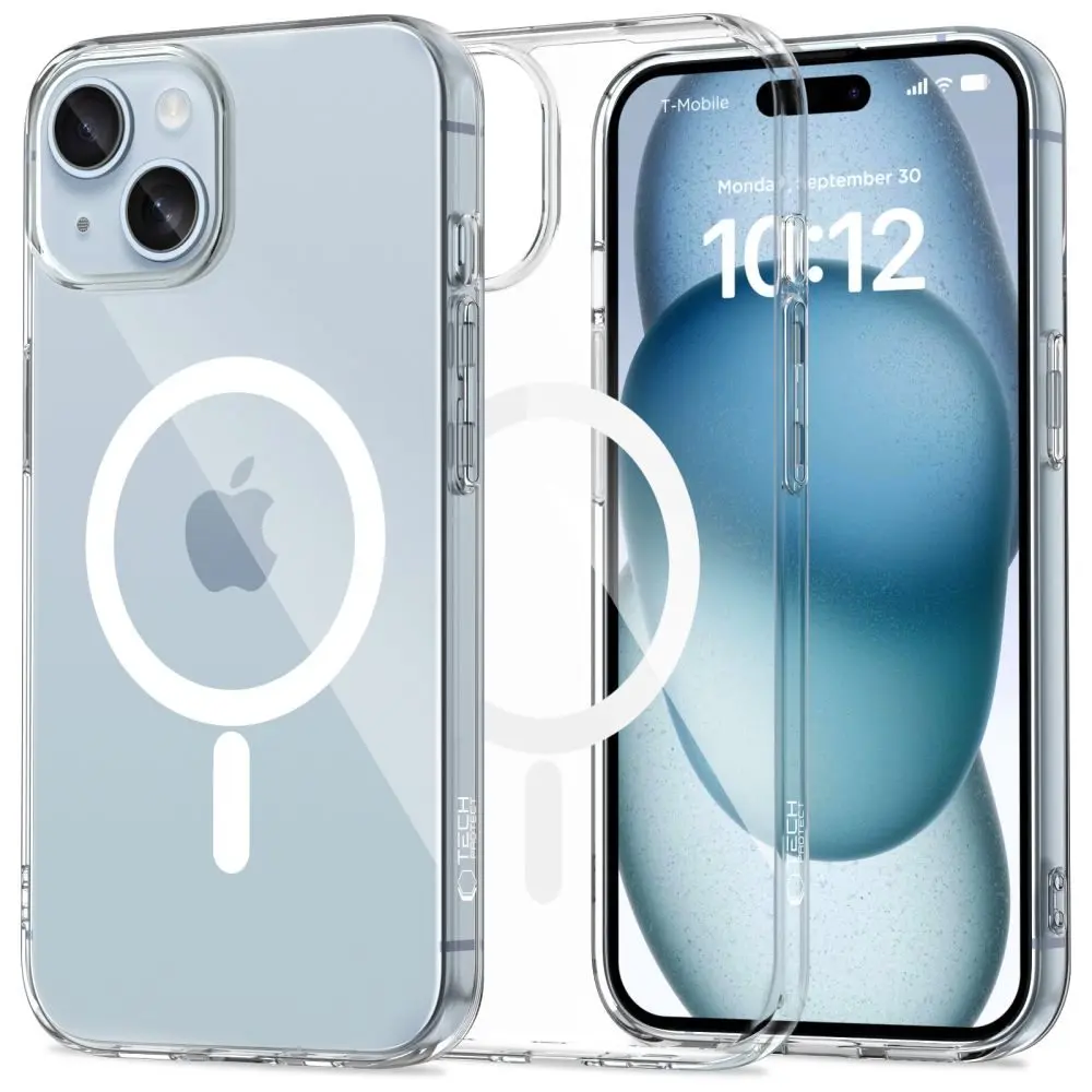 Tech-Protect Flexair MagSafe, iPhone 15, průhledný