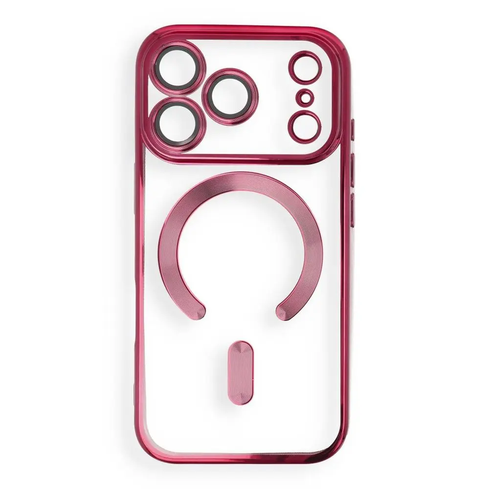Electro Mag Cover s MagSafe, iPhone 17 Pro / 18 Pro, vínové