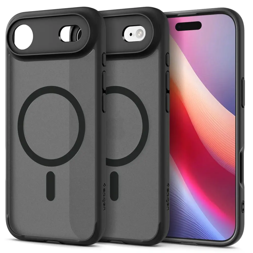 Spigen Ultra Hybrid MagSafe pro iPhone 17 Air v černé barvě Frost