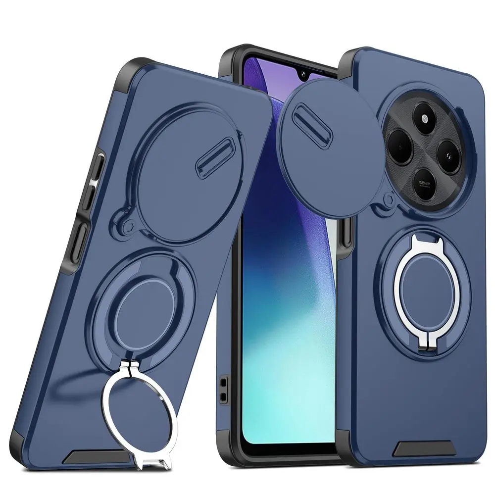 Camslide Stand obal, Xiaomi Redmi 14C, modrý