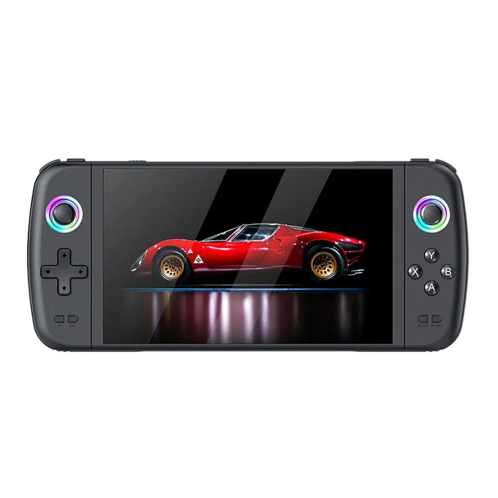 SJGAM M27 Prémiová přenosná herní konzole s 7" HD IPS displejem, černá